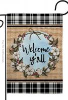 Cotton Y\'all Garden Flag