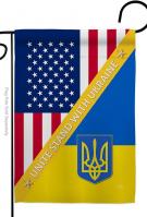 US Support Ukraine Garden Flag