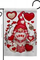 My Valentine Gnome Garden Flag