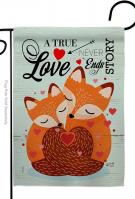 Foxes Love Decorative Garden Flag