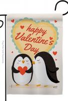 Penguins Love Garden Flag