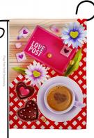 Love Postage Garden Flag