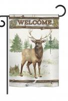 Welcome Deer Garden Flag