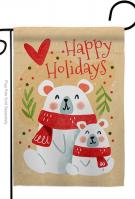 Beary Happy Holiday Garden Flag