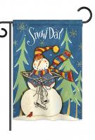 Winter Snow Day Garden Flag