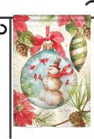 Woodland Holiday Garden Flag