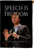 Speech Is Freedom House Flag