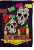 Dia De Los Muertos Decorative House Flag