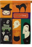 Halloween Trick Or Treat House Flag