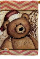 Winter Joy Teddy House Flag