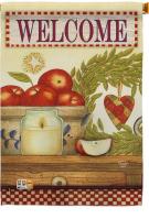 Welcome Warm Apples House Flag