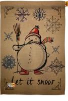 Winter Let It Snow Decorative House Flag