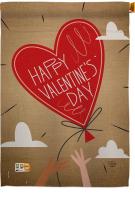 Sweet Valentine\'s Day Balloon House Flag