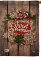 Winter Sweet Christmas House Flag