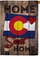 State Colorado Home Sweet House Flag