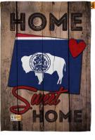 State Wyoming Home Sweet House Flag