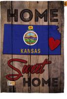 State Kansas Home Sweet House Flag