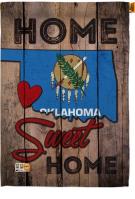 State Oklahoma Home Sweet House Flag