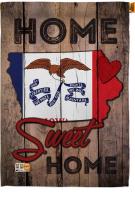State Iowa Home Sweet House Flag