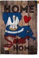 State Louisiana Home Sweet House Flag