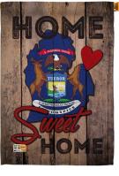 State Michigan Home Sweet House Flag