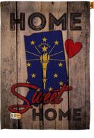 State Indiana Home Sweet House Flag