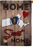 State Massachusetts Home Sweet House Flag