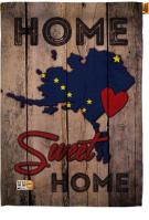 State Alaska Home Sweet House Flag