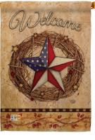 Welcome American Pride Reef House Flag