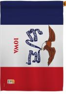 Iowa Decorative House Flag