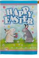 Happy Easter Bunnys Lovely Egg House Flag