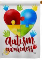 Autism Awareness House Flag