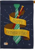 Happy Smartest Dad House Flag