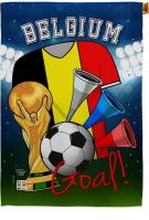 Belgium Soccer House Flag