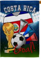 Costa Rica Soccer House Flag