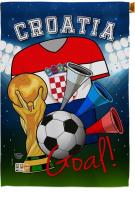 Croatia Soccer House Flag