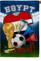 Egypt Soccer House Flag