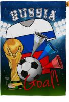 Russia Soccer House Flag