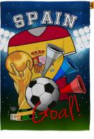 Spain Soccer House Flag