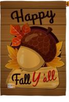 Happy Fall Y\'ll House Flag