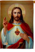 Jesus Sacred Heart House Flag