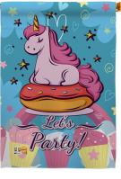 Unicorn Party House Flag