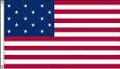 High Wind, US Made 15 Star Historical US Applique Flag 5x8