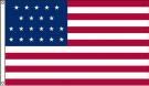 High Wind, US Made 21 Star Historical US Applique Flag 3x5