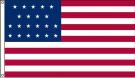 High Wind, US Made 21 Star Historical US Applique Flag 5x8