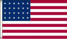 High Wind, US Made 24 Star Historical US Applique Flag 3x5