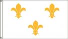 High Wind, US Made French Fleur-de-Lis (White) Flag 2x3