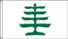 High Wind, US Made Pine Tree Flag 5x8