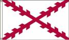 High Wind, US Made Spanish Cross Flag 4x6