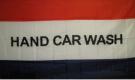 Hand Car Wash Message Flag